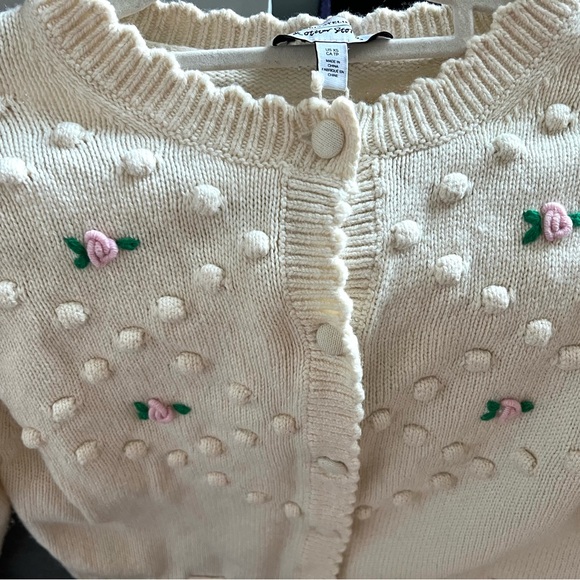 💐 New & Other stories vintage Austrian embroidered wool cardigan XS - Picture 2 of 4
